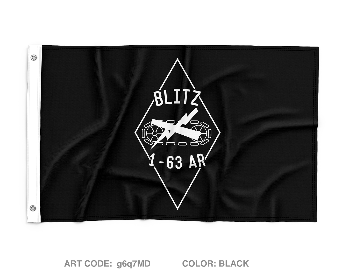 Blitz Company, 1-63 AR Wall Flag - g6q7MD