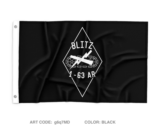 Blitz Company, 1-63 AR Wall Flag - g6q7MD