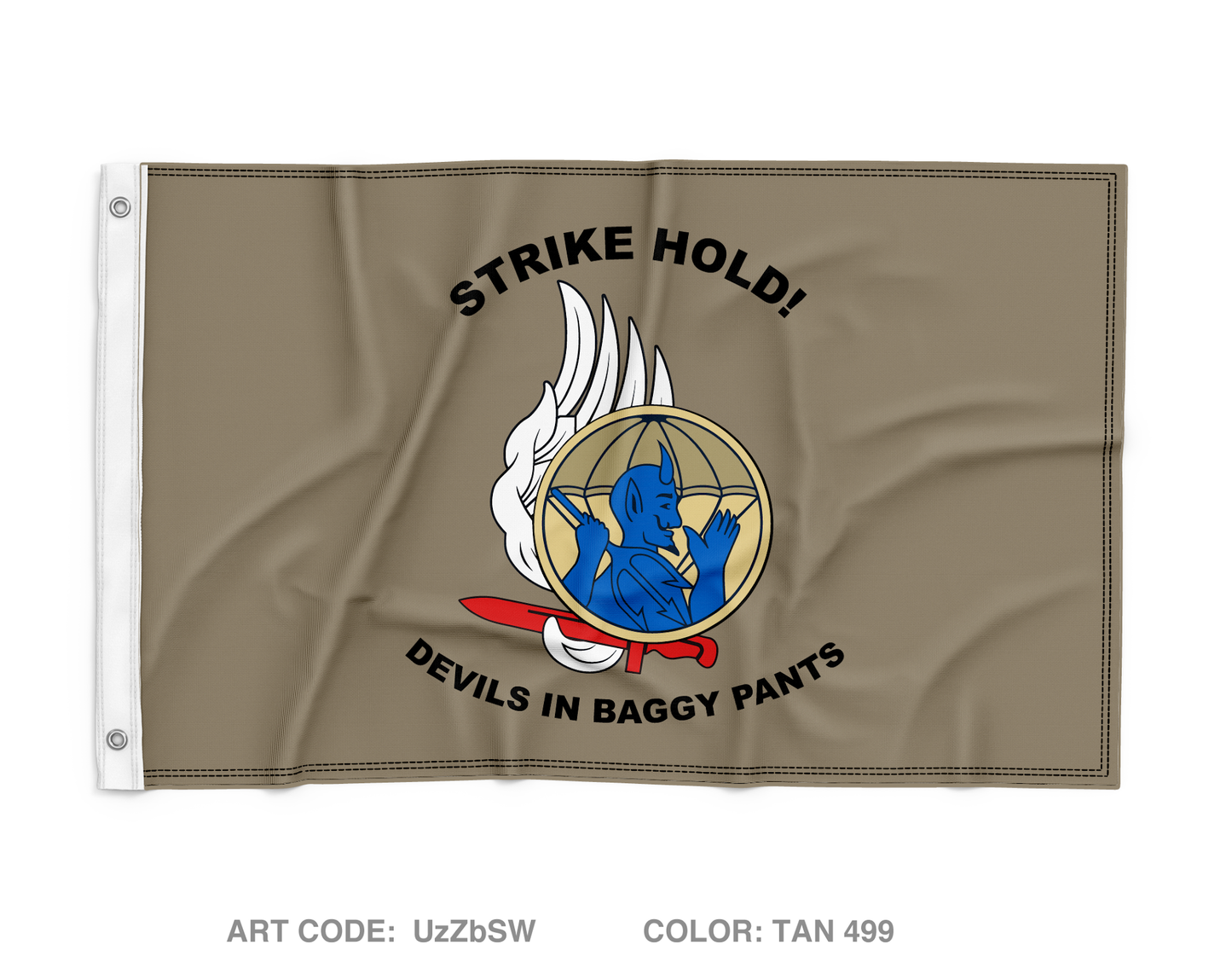 3-504 IN (A) Wall Flag - UzZbSW