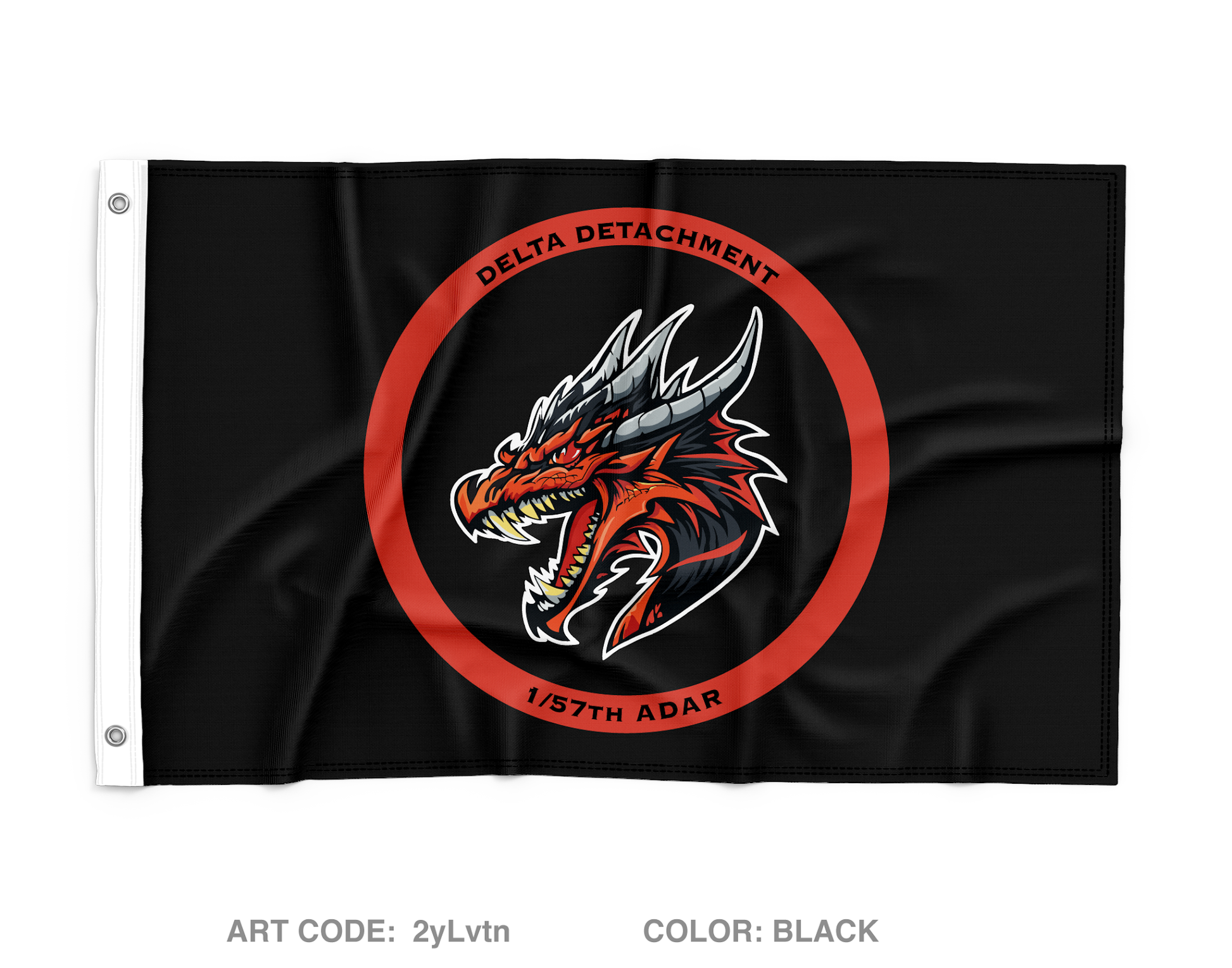 1/57th ADAR DELTA DETACHMENT Wall Flag - 2yLvtn