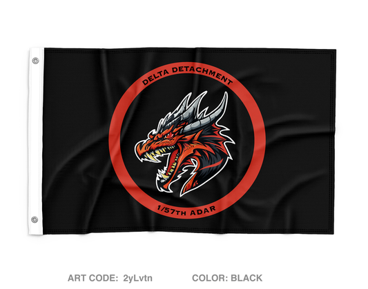 1/57th ADAR DELTA DETACHMENT Wall Flag - 2yLvtn