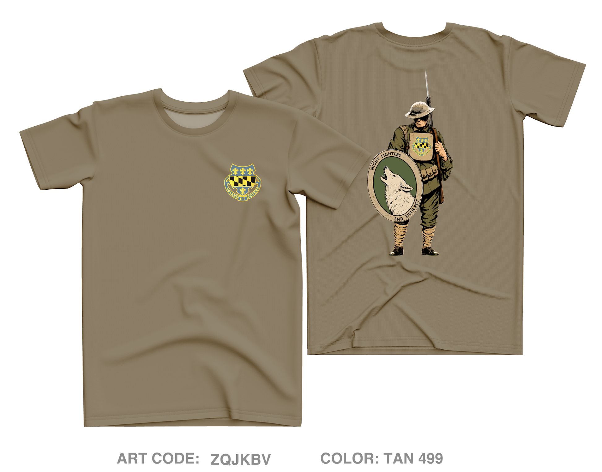 2nd Battalion, 319th Regiment Core Men's SS Performance Tee - ZQJKBV
