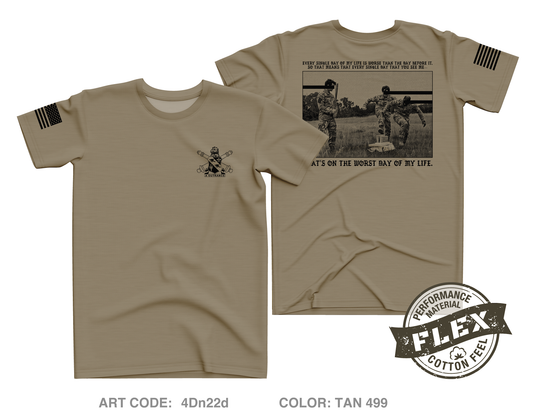 3D Battalion 112TH Field Artillery Regiment Core Men's SS Flex Performance Tee - 4Dn22d