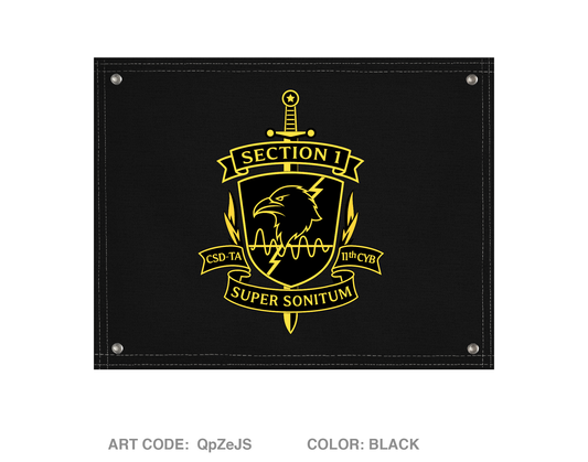 CSD-TA, D Co, 11th CWB Banner Flag - QpZeJS