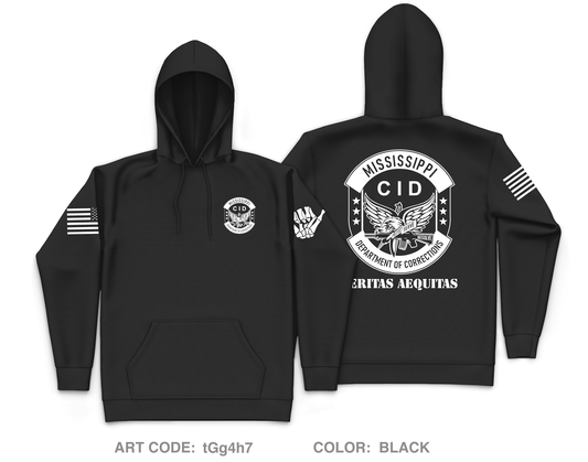 Mississippi Department of Corrections CID Core Men's Hooded Performance Sweatshirt - tGg4h7