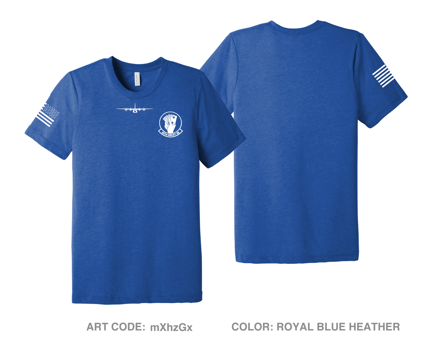 327th Airlift Squadron Comfort Unisex Triblend SS Tee - mXhzGx