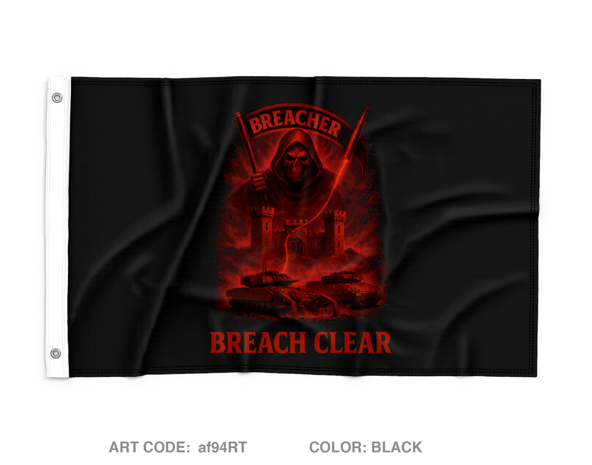 82CEC-A (BREACHER), 16EN BN Wall Flag - af94RT