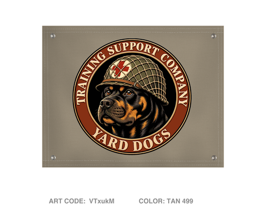 Training Support Company Yard Dogs Banner Flag - VTxukM