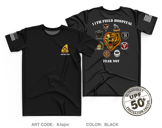 CUSTOM 11th Field Hospital Core Men's UPF 50+ Performance SS Tee - K4sjnr