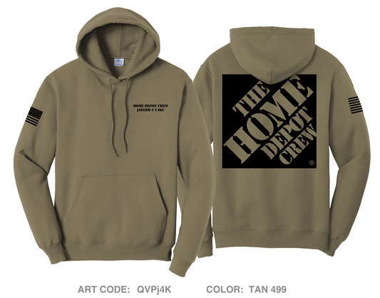 Home Depot Crew Comfort Unisex Hooded Sweatshirt - QVPj4K