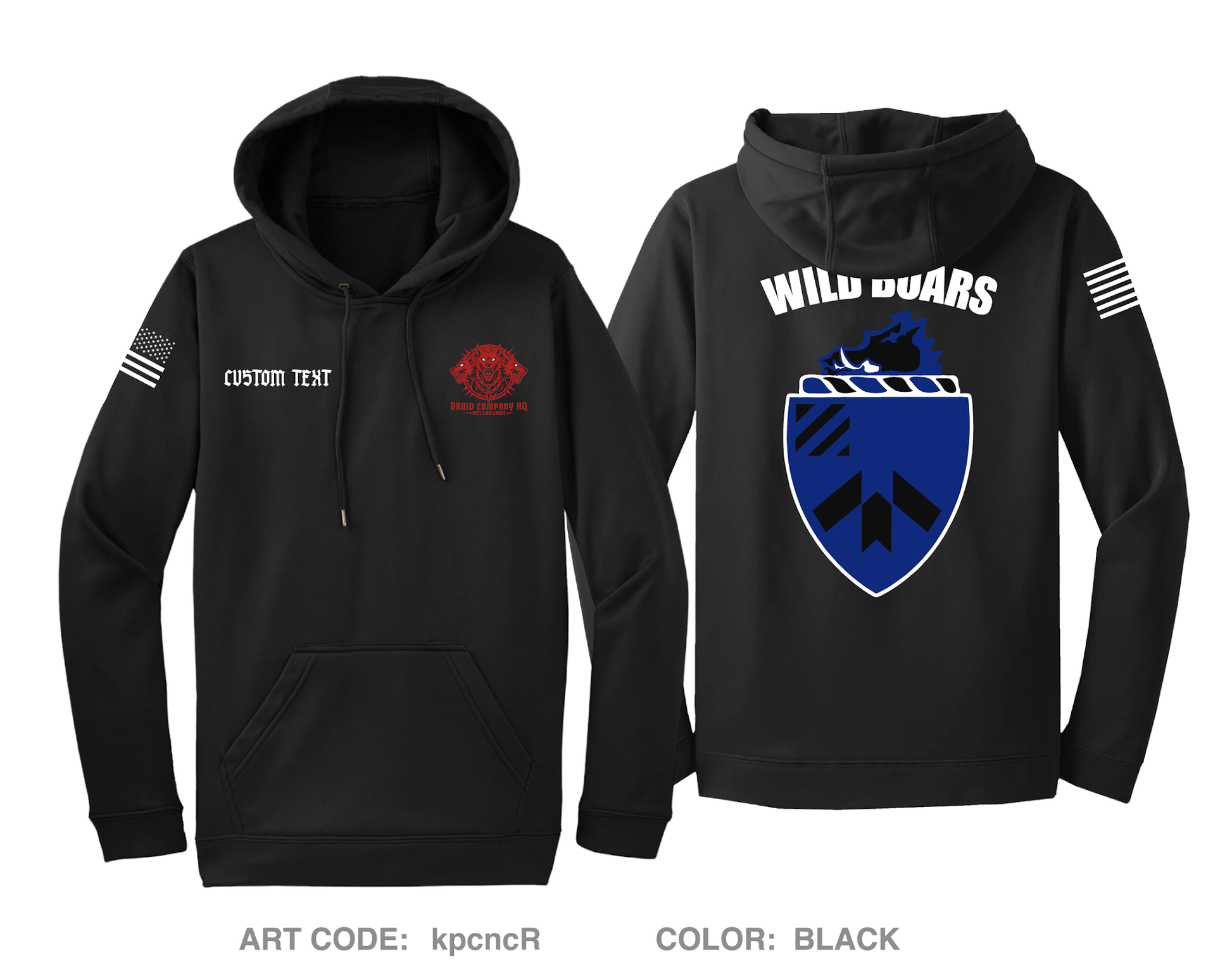 CUSTOM Druid HQ Hi-Tech Performance Hoodie - kpcncR