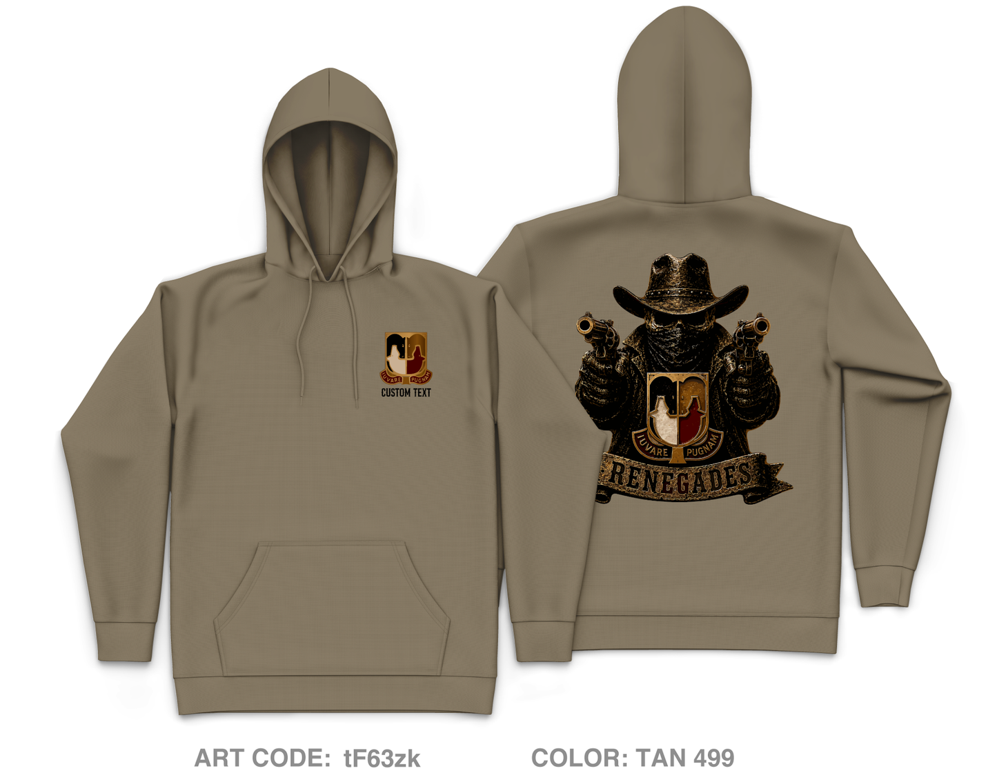 CUSTOM 153rd CSSB Core Men's Hooded Performance Sweatshirt - tF63zk