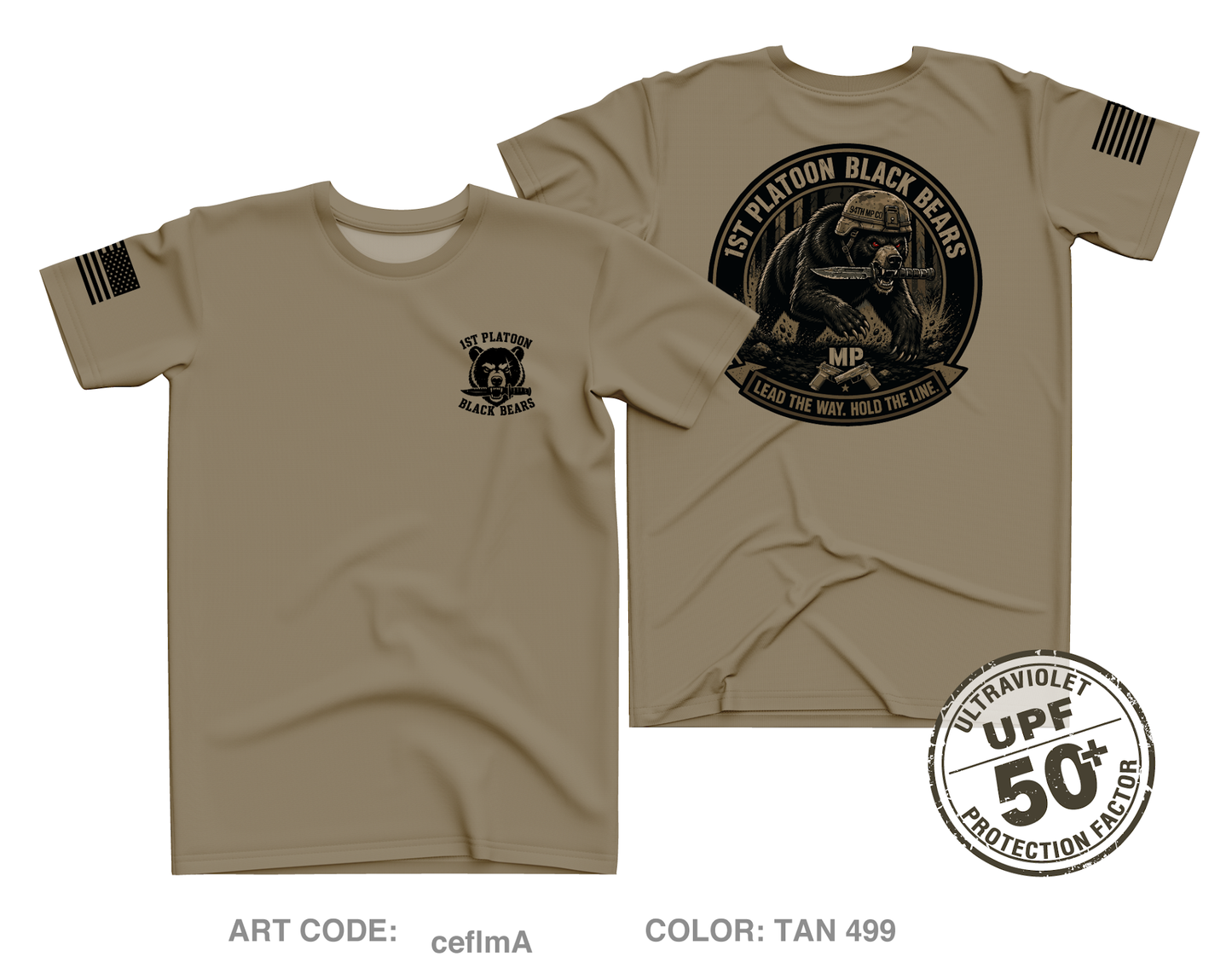 1st Platoon, 94MP Core Men's UPF 50+ Performance SS Tee - ceflmA