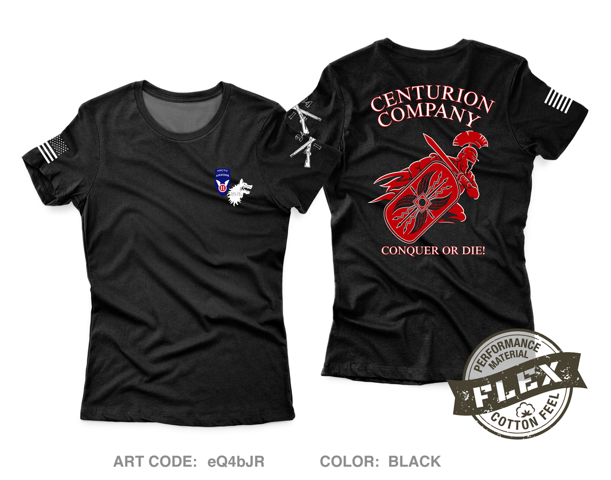 C Co. 1-24 (Centurions) Fundraising Collection Core Women's SS Flex Performance Tee - eQ4bJR