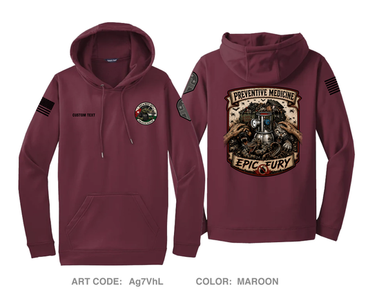CUSTOM 342nd Medical Detachment (PM) Hi-Tech Performance Hoodie - Ag7VhL