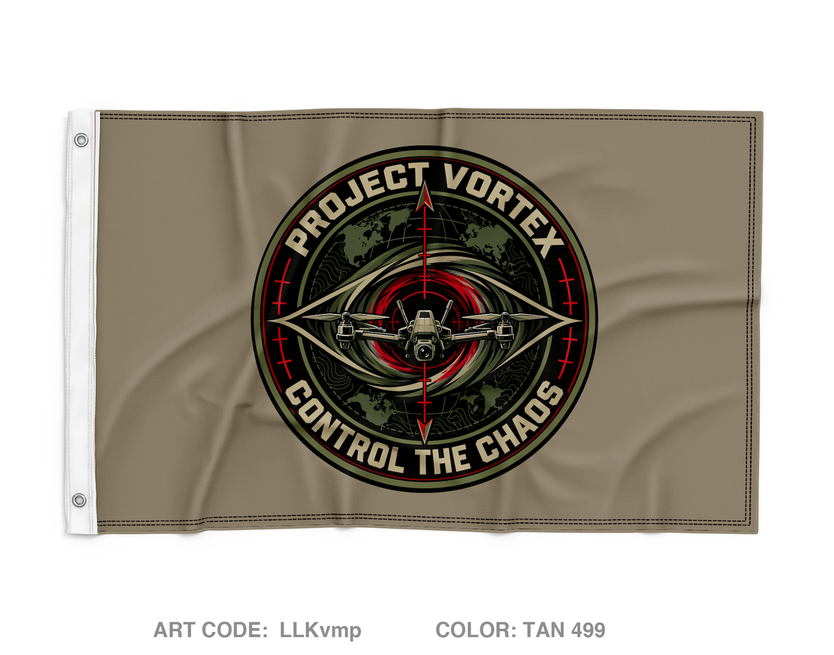 Army TENCAP Project VORTEX Wall Flag - LLKvmp