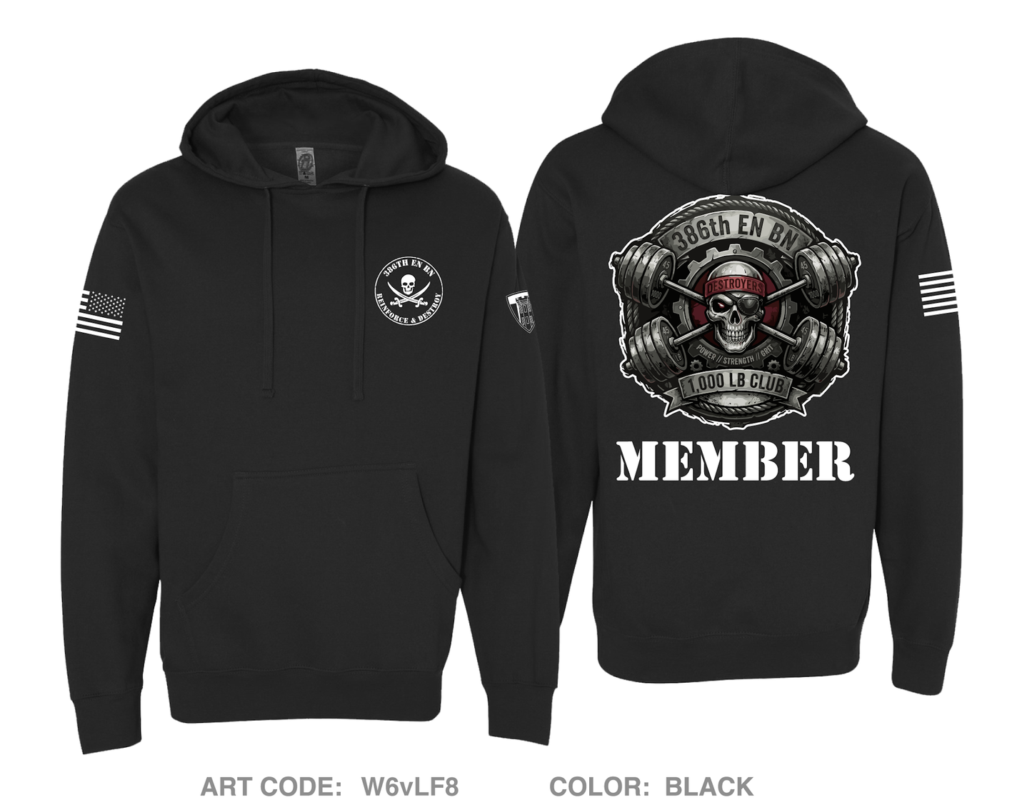 386th Engineer Battalion Comfort Unisex Hooded Sweatshirt - W6vLF88
