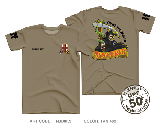 CUSTOM 555th FRSD Core Men's UPF 50+ Performance SS Tee - NJD8K9