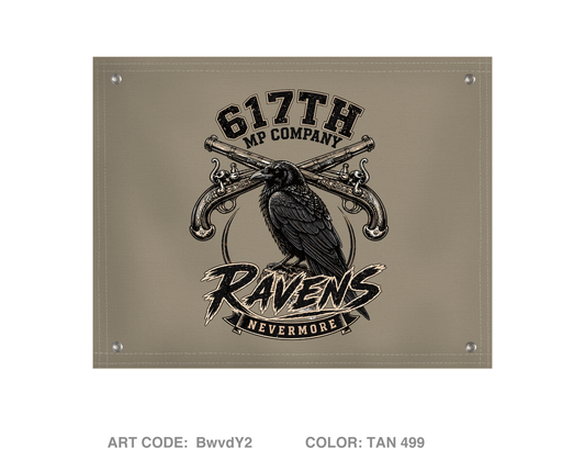 617th MP Co Fundraising Collection Banner Flag - BwvdY2