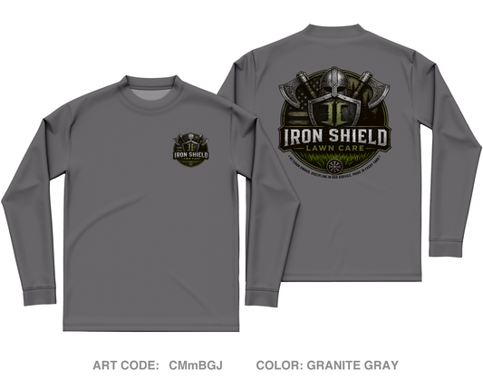 Iron Shield Lawncare Core Men's LS Performance Tee - CMmBGJ