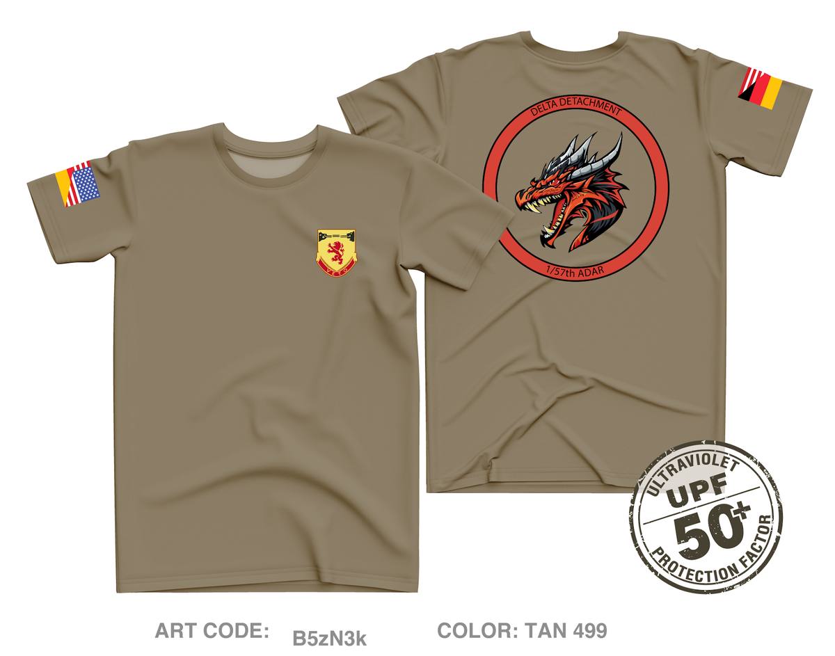 1/57th ADAR DELTA DETACHMENT Core Men's UPF 50+ Performance SS Tee - B5zN3k