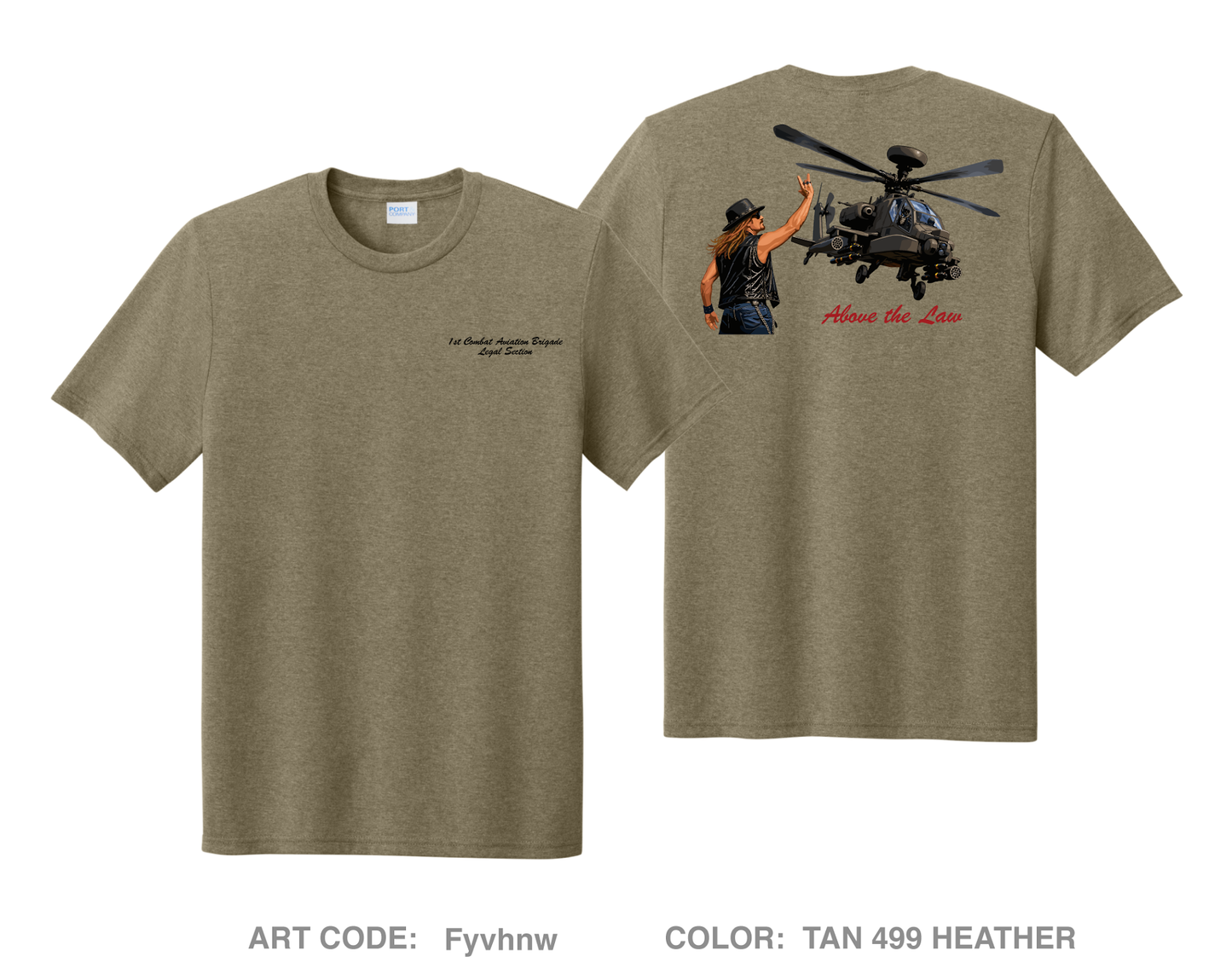 Brigade Legal Section CAB, 1ID Comfort Unisex Triblend SS Tee - Fyvhnw