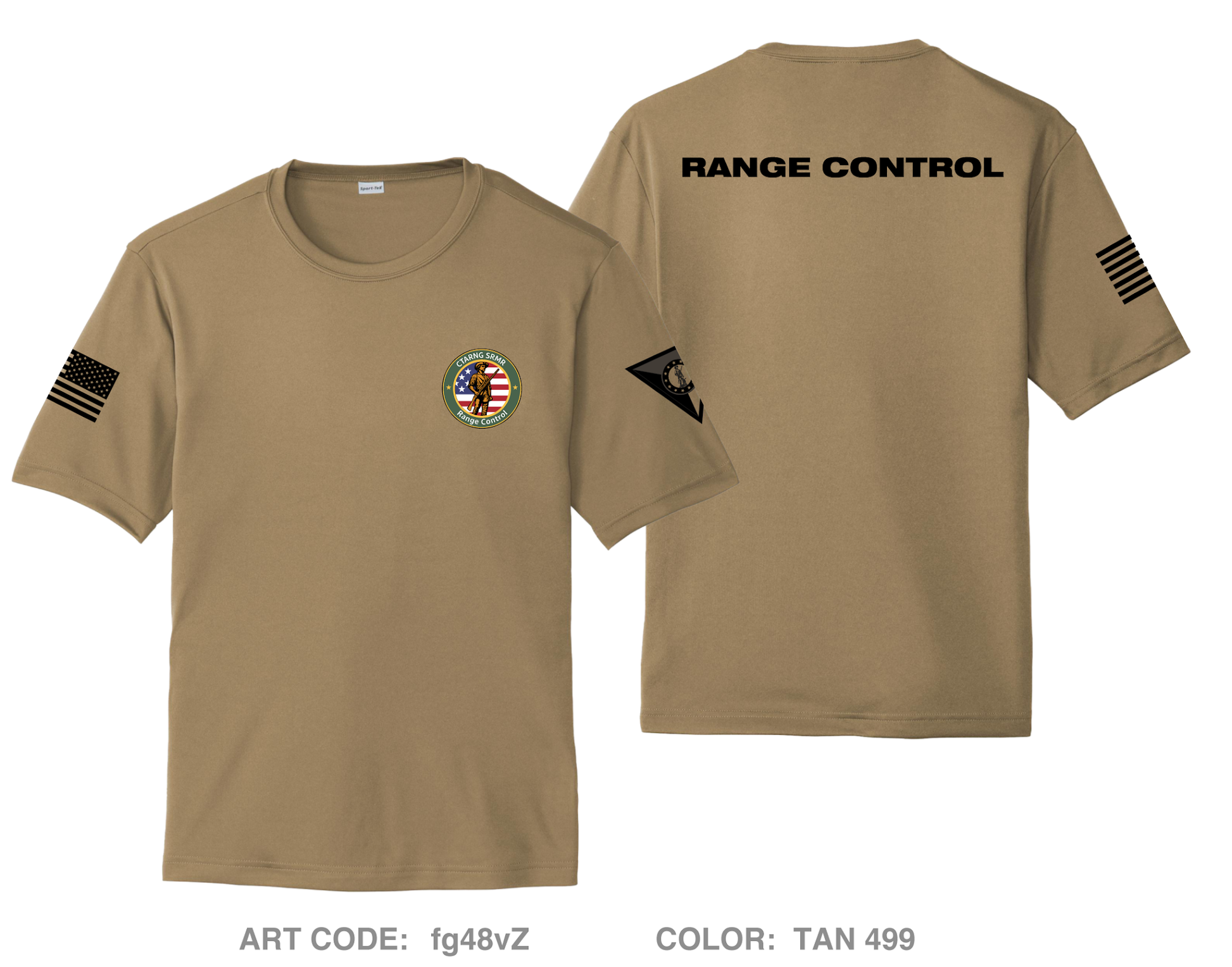 CTARNG Range Control Hi-Tech Performance Unisex SS Tee - fg48vZ
