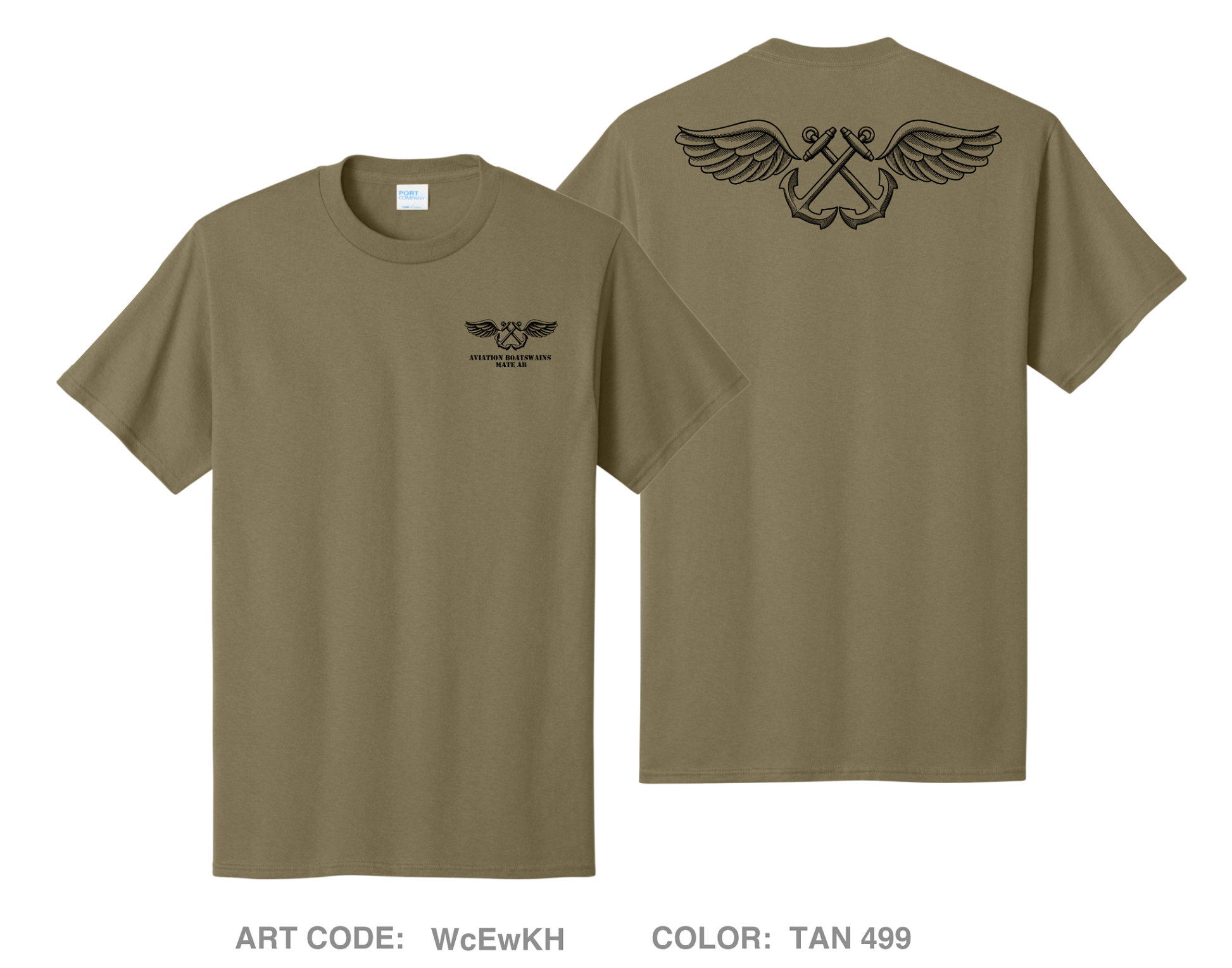 Aviation Boatswains Mate AB Comfort Unisex Cotton SS Tee - WcEwKH