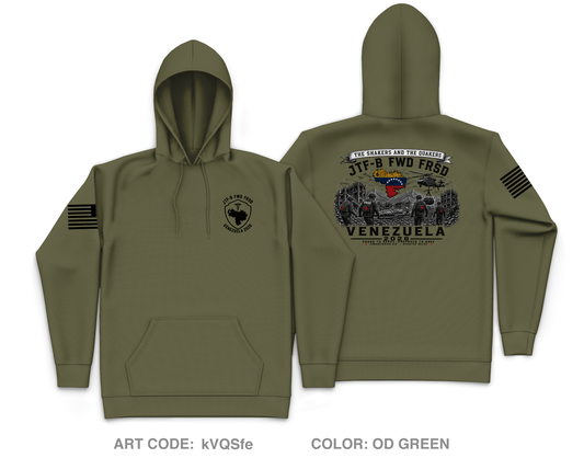 JTFB FRSD Venezuela Core Men's Hooded Performance Sweatshirt - kVQSfe