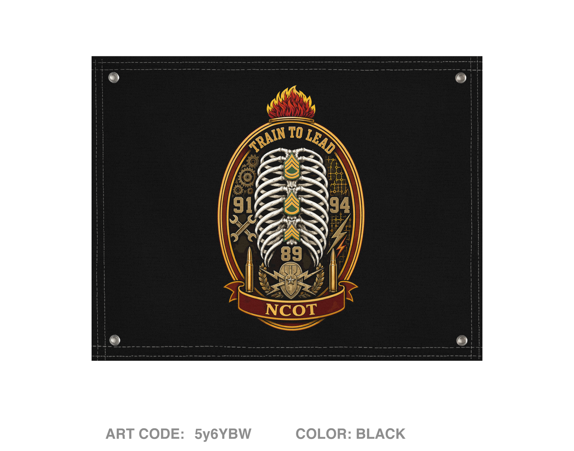 16th Ord Bn, NCOT Banner Flag - 5y6YBW