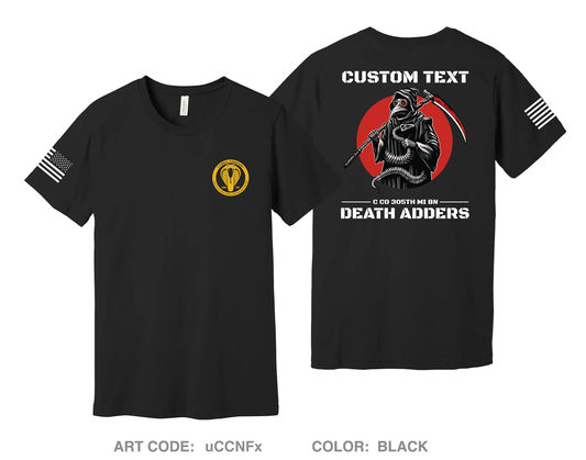 CUSTOM Death Adder Platoon C Co 305th Comfort Unisex Cotton SS Tee - uCCNFx