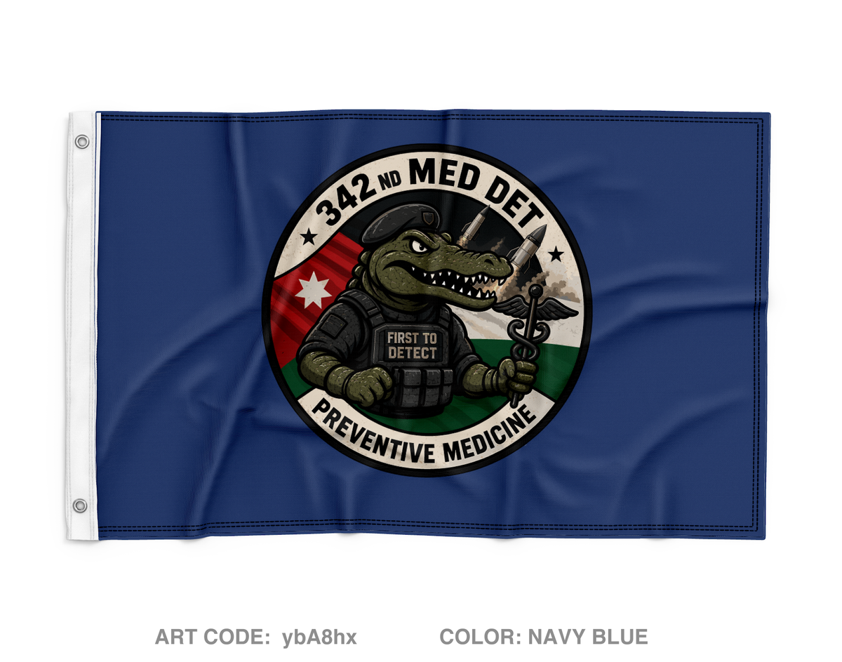 342nd Medical Detachment (PM) Wall Flag - ybA8hx