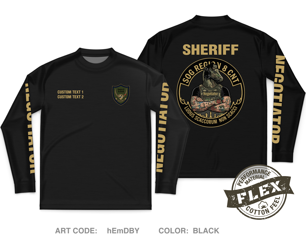 CUSTOM Region 8 HNT Core Men's LS Flex Performance Tee - hEmDBY