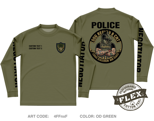 CUSTOM Region 8 HNT Core Men's LS Flex Performance Tee - 4FFnxF