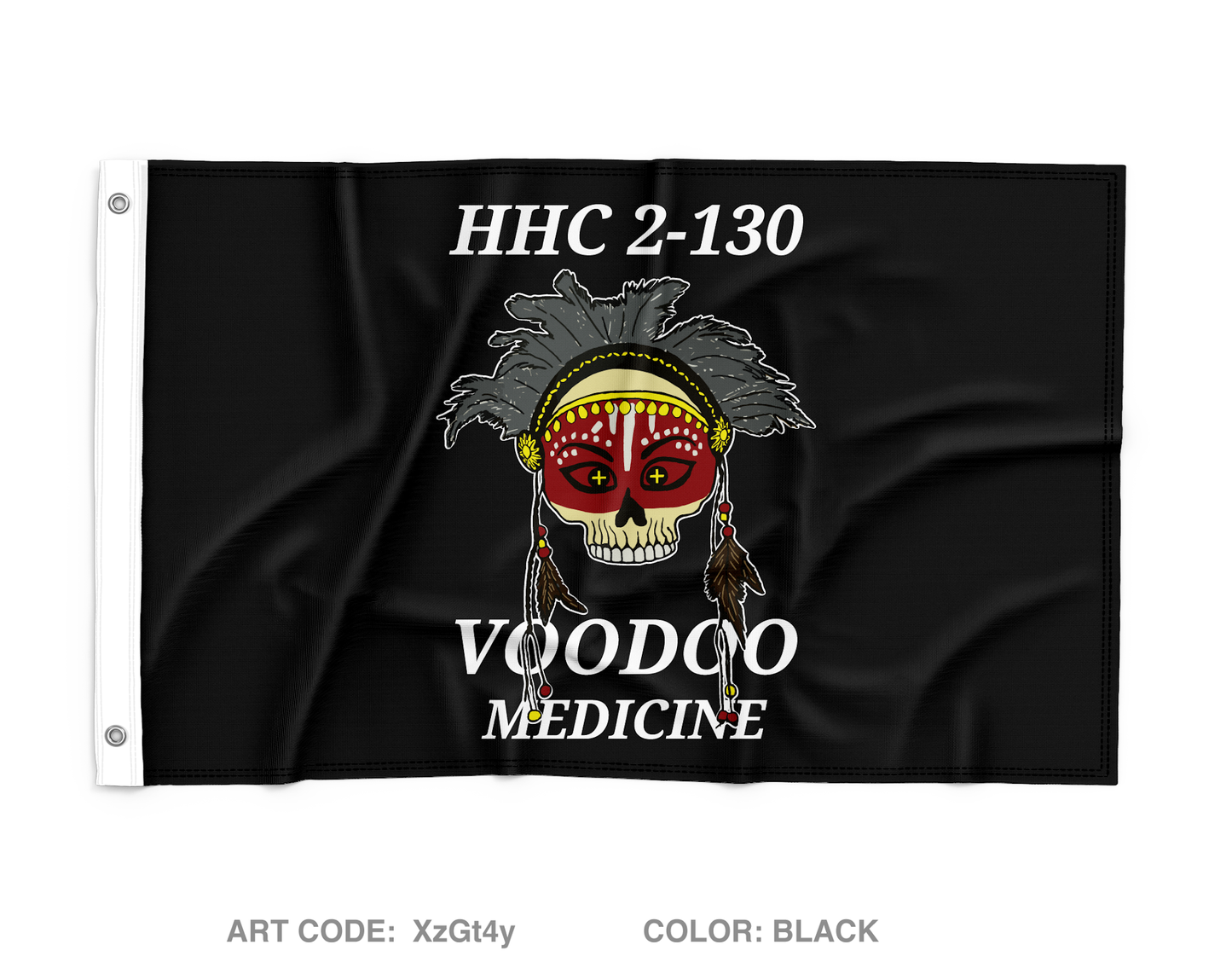 HHC 2-130 IN Medics Wall Flag - XzGt4y