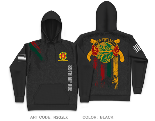 89th MP BDE Core Men's Hooded Performance Sweatshirt - R2GzLk