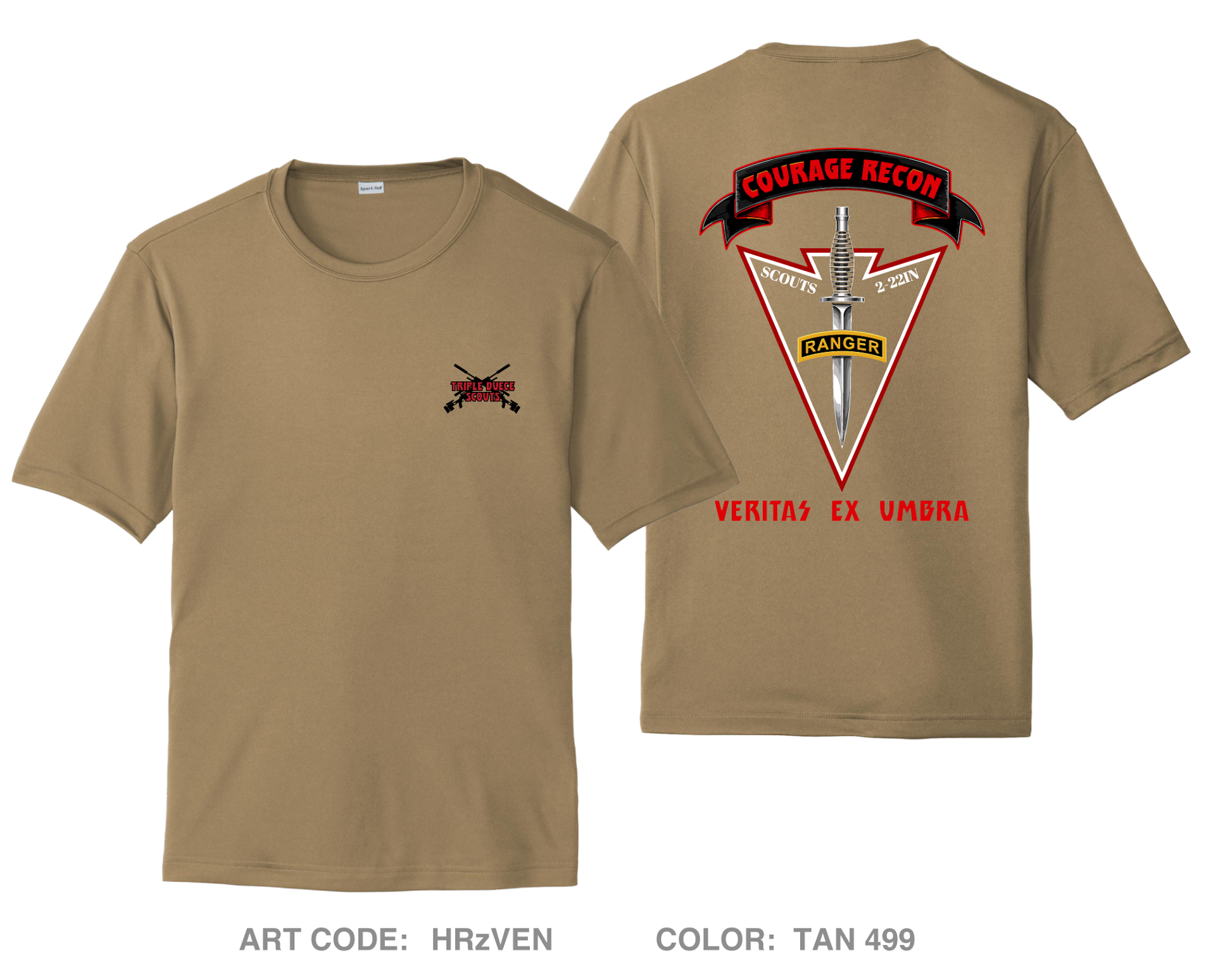2-22 Scouts Hi-Tech Performance Unisex SS Tee - HRzVEN