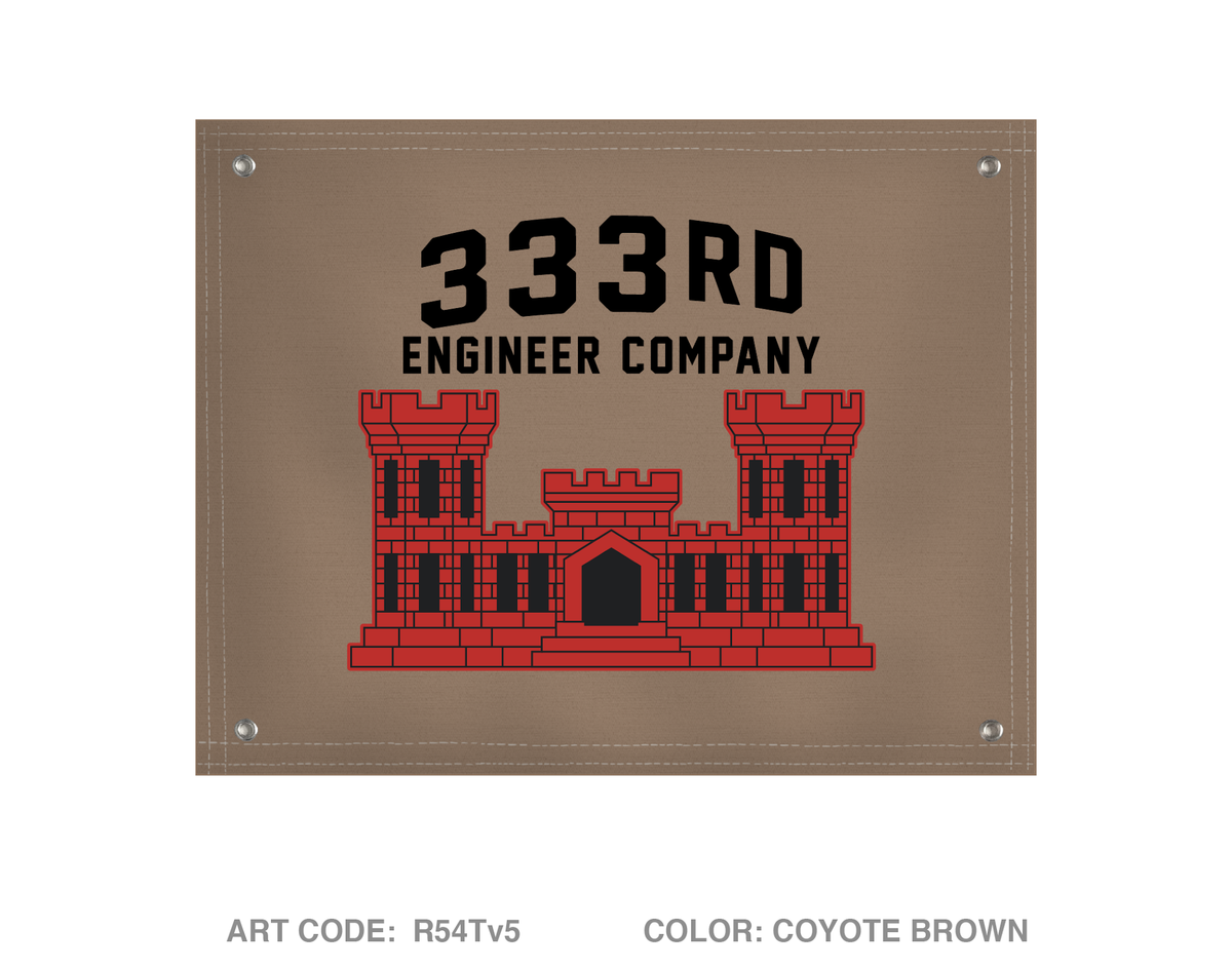 333RD ENG COMPANY ECC Banner Flag - R54Tv5