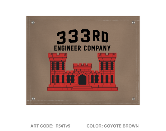 333RD ENG COMPANY ECC Banner Flag - R54Tv5