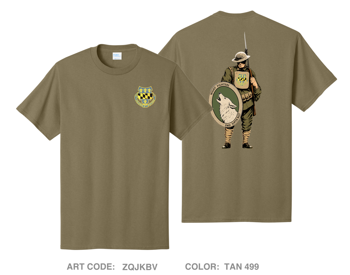 2nd Battalion, 319th Regiment Comfort Unisex Cotton SS Tee - ZQJKBV