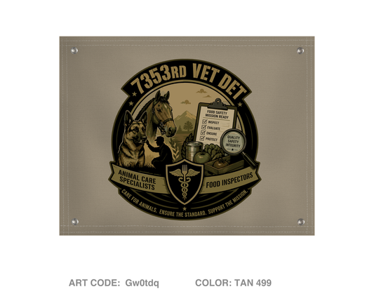 7353rd VET DET Banner Flag - Gw0tdq