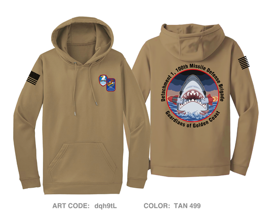 Detachment 1, 100th Missile Defense Brigade Hi-Tech Performance Hoodie - dqh9tL