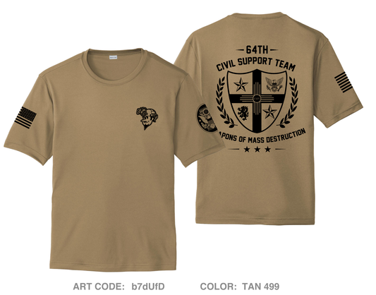 64th Weapons of Mass Destruction - Civil Support Team Fundraising Collection Hi-Tech Performance Unisex SS Tee - b7dUfD