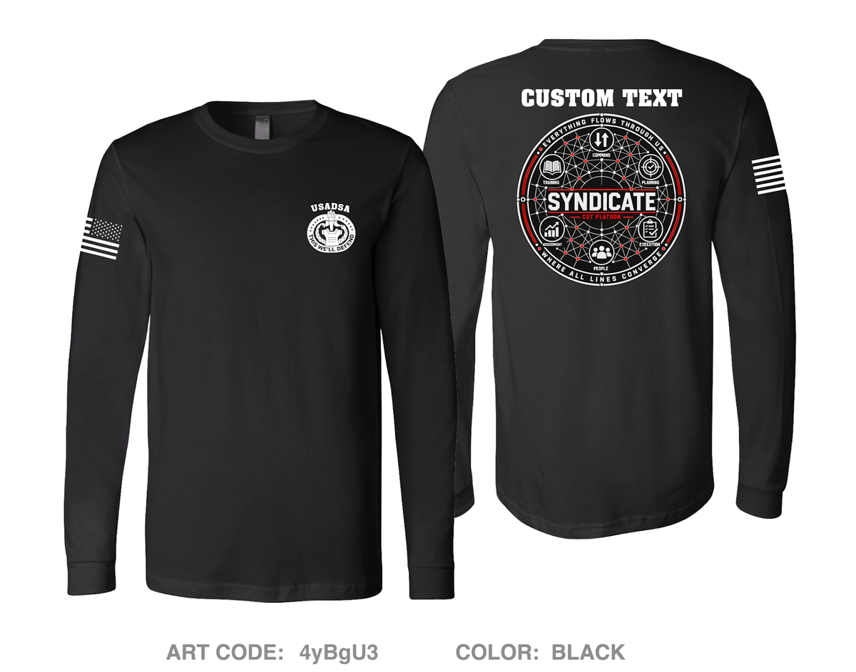CUSTOM Syndicate Comfort Unisex Cotton LS Tee - 4yBgU3