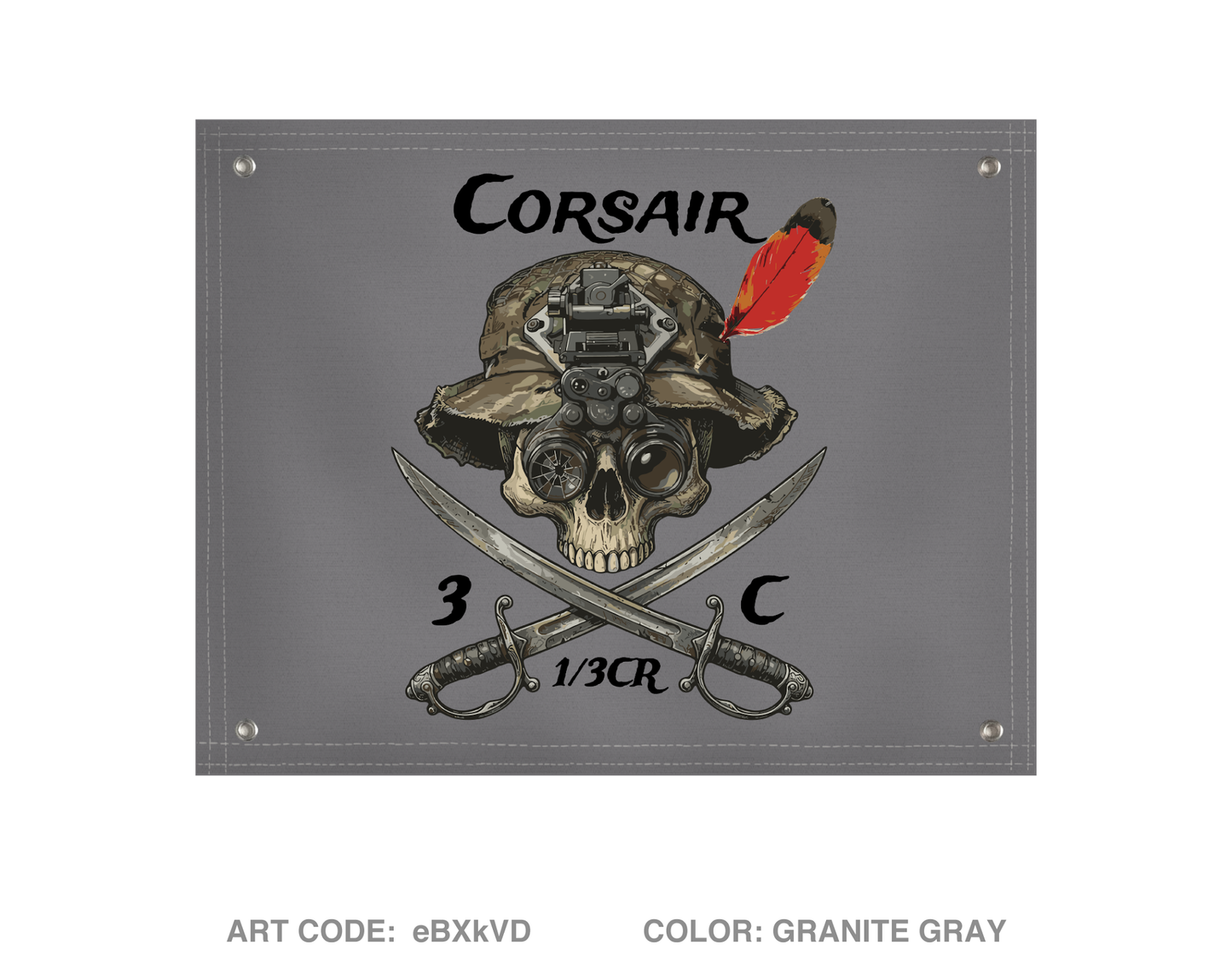 Trench line gear Banner Flag - eBXkVD