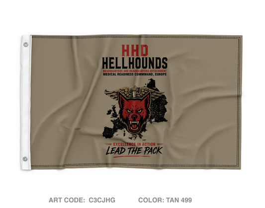 HHD, Medical Readiness Command, Europe Wall Flag - C3CJHG