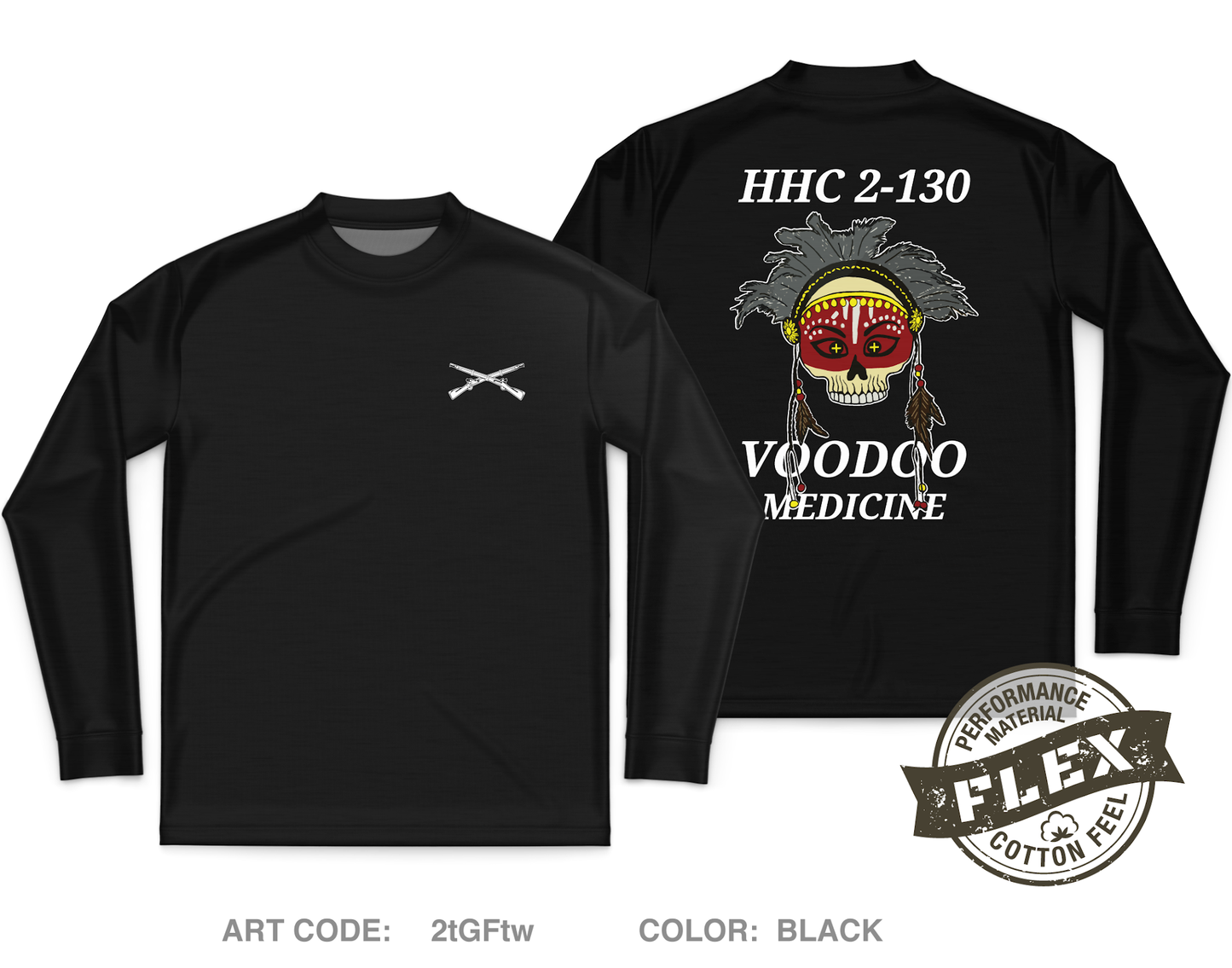 HHC 2-130 IN Medics Core Men's LS Flex Performance Tee - 2tGFtw