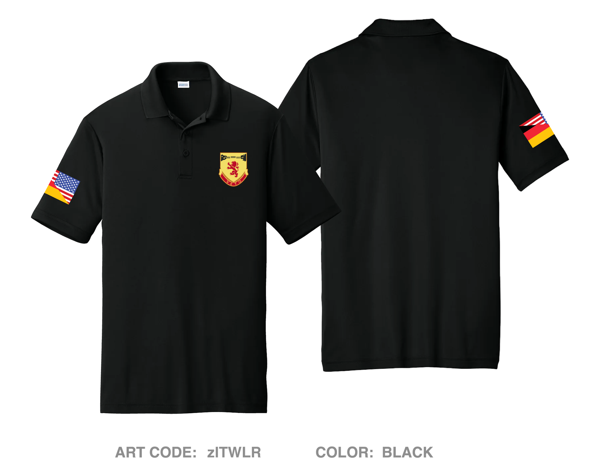 1/57th ADAR DELTA DETACHMENT Hi-Tech Performance Men's SS Polo - zITWLR
