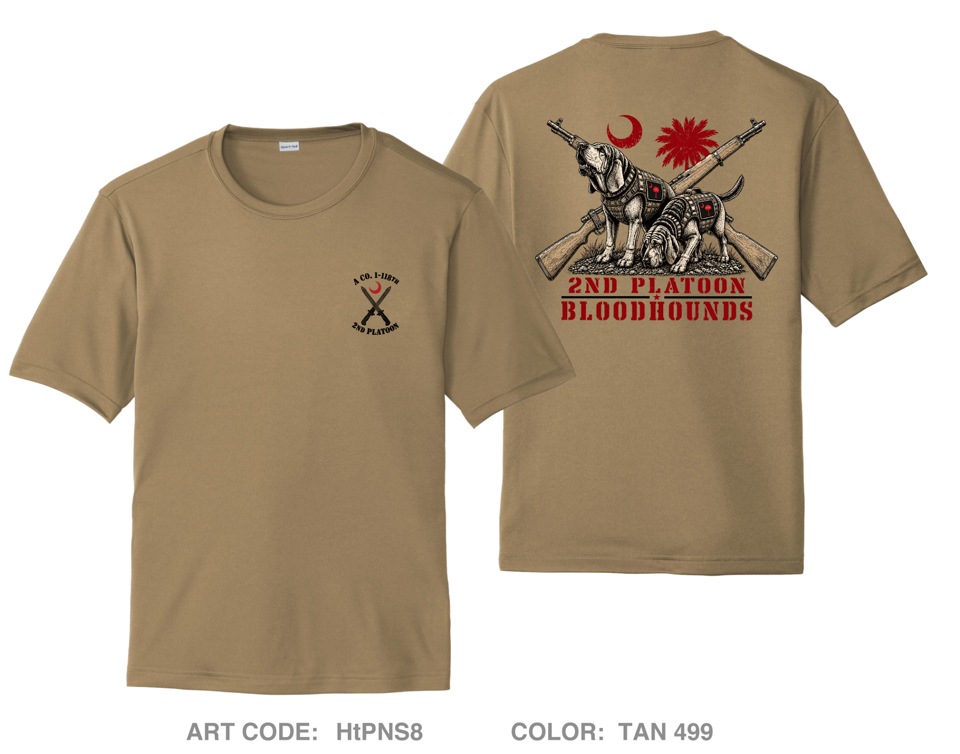 A Co 1-118th 2nd Platoon Hi-Tech Performance Unisex SS Tee - HtPNS8