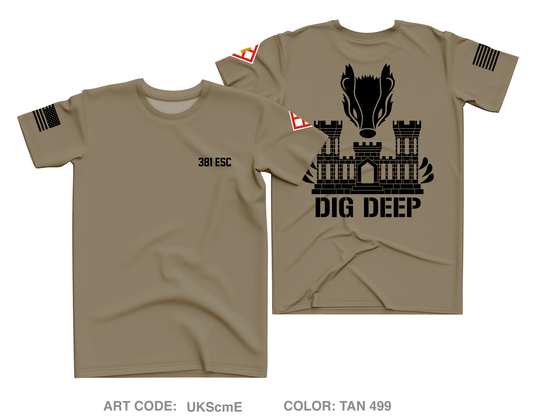 381 ESC Core Men's SS Performance Tee - UKScmE